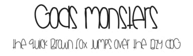Gods Monsters by Des Gomez — Script Handwritten Font — thumbnail 1