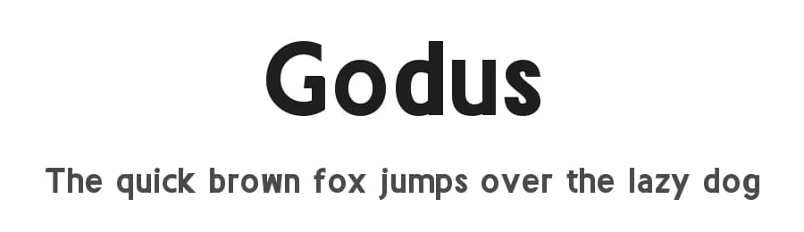Godus by Asley Cruz — Sans Serif Font