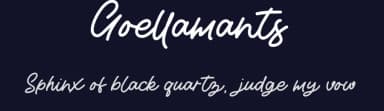 Goellamants by Thirtypath — Script Handwritten Font — thumbnail 2