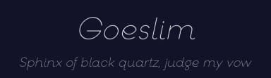 Goeslim by 7NTypes — Sans Serif Font — thumbnail 2
