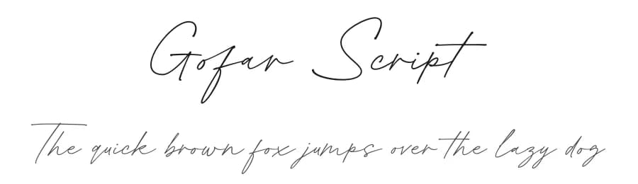 Gofar Script by Ef Studio — Script Handwritten Font