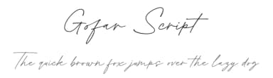 Gofar Script by Ef Studio — Script Handwritten Font — thumbnail 1