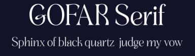 Gofar Serif by Ef Studio — Serif Font — thumbnail 2