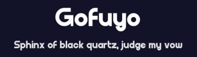 Gofuyo by Chequered Ink — Sans Serif Font — thumbnail 2