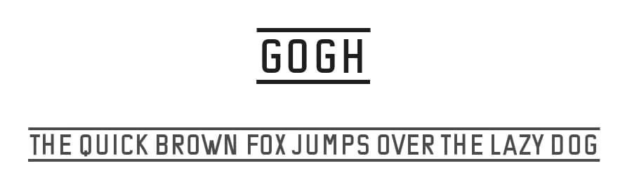 Gogh by Vladimir Nikolic — Sans Serif Font