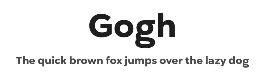 Gogh by Type Forward Foundry — Sans Serif Font