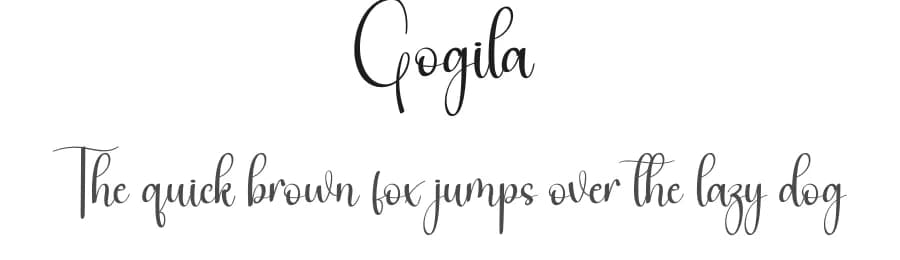 Gogila by Scratchones — Script Handwritten Font