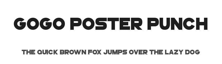 GoGo Poster Punch by Hawtpixel — Sans Serif Font