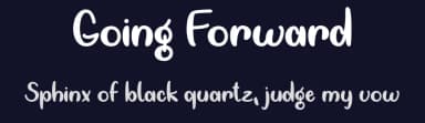Going Forward by Misti's Fonts — Script Handwritten Font — thumbnail 2