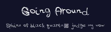 Going Around by Xerographer Fonts — Script Handwritten Font — thumbnail 2