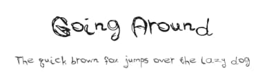 Going Around by Xerographer Fonts — Script Handwritten Font — thumbnail 1