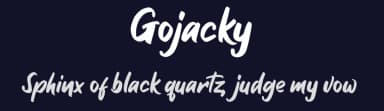 Gojacky by Ikrar Bey Khubaib — Script Handwritten Font — thumbnail 2