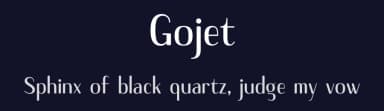 Gojet by 611 Studio — Sans Serif Font — thumbnail 2