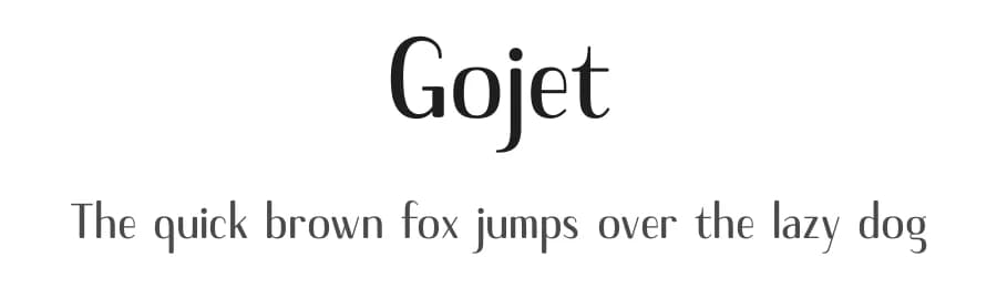 Gojet by 611 Studio — Sans Serif Font — preview 1