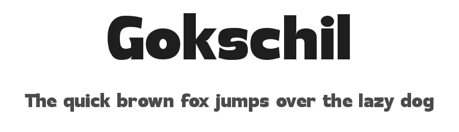 Gokschil by Rhtypefoundry — Sans Serif Font