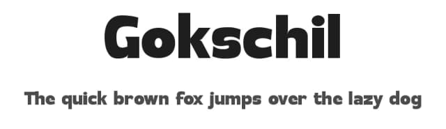 Gokschil by Rhtypefoundry — Sans Serif Font