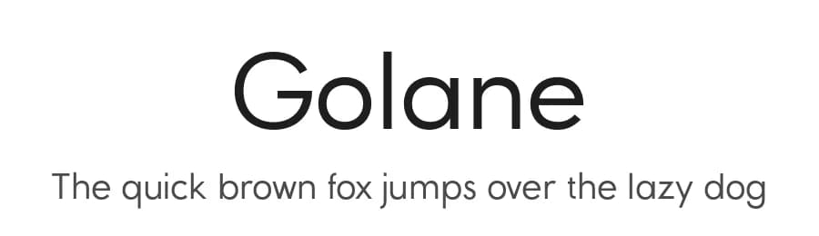Golane by Craft Supply Co. — Sans Serif Font