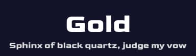Gold by MagicType — Sans Serif Font — thumbnail 2