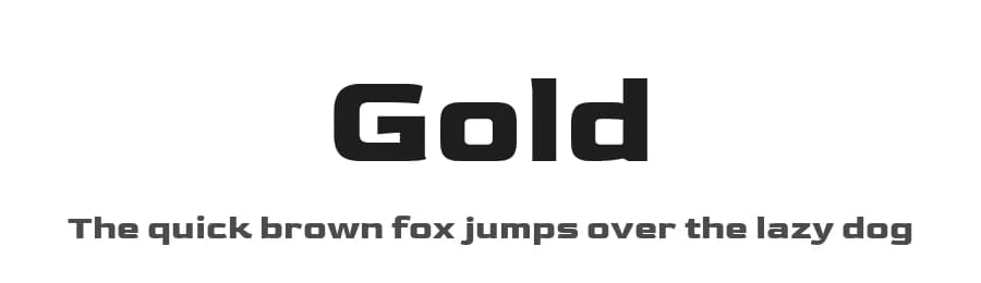 Gold by MagicType — Sans Serif Font — preview 1