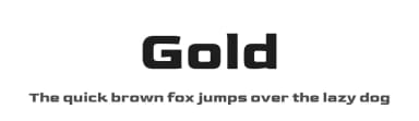Gold by MagicType — Sans Serif Font — thumbnail 1