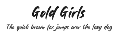 Gold Girls by Colllab Studio — Script Handwritten Font — thumbnail 1