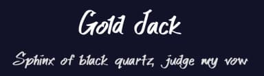 Gold Jack by Tokopress — Script Handwritten Font — thumbnail 2