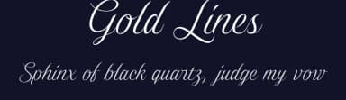 Gold Lines by Eko Bimantara — Script Handwritten Font — thumbnail 2