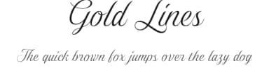 Gold Lines by Eko Bimantara — Script Handwritten Font — thumbnail 1