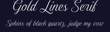 Gold Lines Serif by Eko Bimantara — Serif Font — thumbnail 2