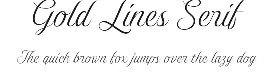 Gold Lines Serif by Eko Bimantara — Serif Font
