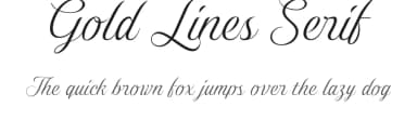 Gold Lines Serif by Eko Bimantara — Serif Font — thumbnail 1