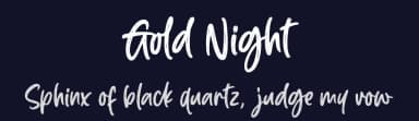 Gold Night by Subectype & Orenari — Script Handwritten Font — thumbnail 2