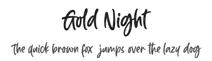 Gold Night by Subectype & Orenari — Script Handwritten Font — preview 1