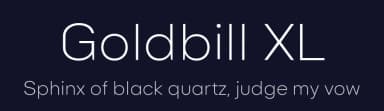 Goldbill XL by Wahyu & Sani Co. — Sans Serif Font — thumbnail 2