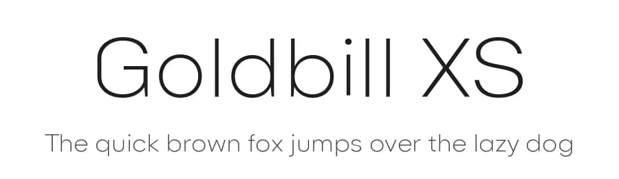 Goldbill XS by Wahyu & Sani Co. — Sans Serif Font