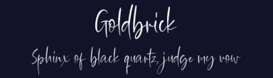 Goldbrick by Saridezra — Script Handwritten Font — thumbnail 2
