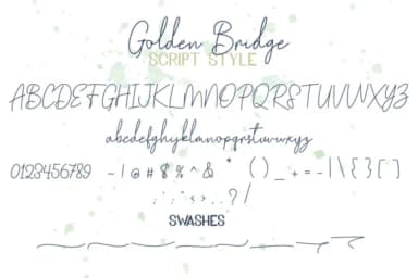 Golden Bridge Font by masinong — Script Handwritten Font — thumbnail 9