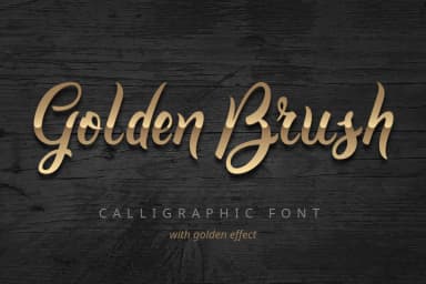 Golden Brush Font by Gleb Guralnyk — Script Handwritten Font — thumbnail 1