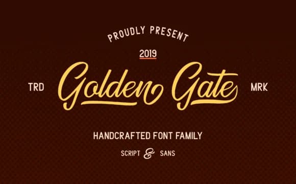Golden Gate Duo Font by Adriansyah — Script Handwritten Font