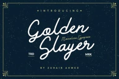 Golden Slayer Font by ZHR Creative — Script Handwritten Font — thumbnail 1