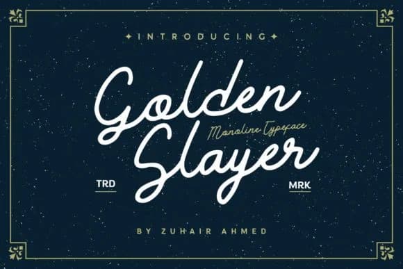 Golden Slayer Font by ZHR Creative — Script Handwritten Font