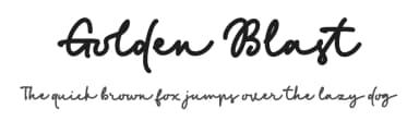 Golden Blast by Zeenesia Studio — Script Handwritten Font — thumbnail 1