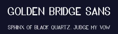 Golden Bridge Sans by Masinong Studio — Sans Serif Font — thumbnail 2