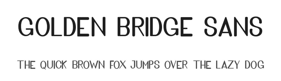 Golden Bridge Sans by Masinong Studio — Sans Serif Font