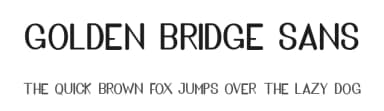 Golden Bridge Sans by Masinong Studio — Sans Serif Font — thumbnail 1