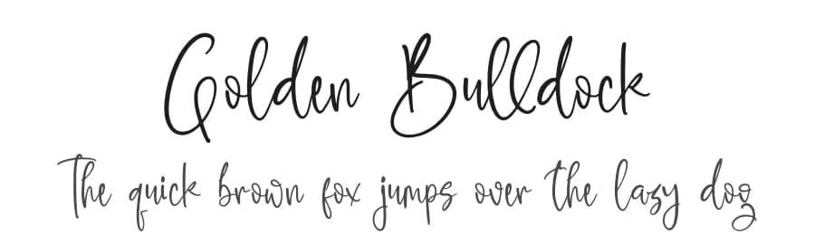 Golden Bulldock by Letterena Studios — Script Handwritten Font