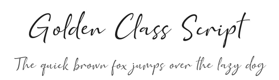 Golden Class Script by Subectype & Orenari — Script Handwritten Font