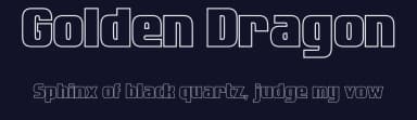 Golden Dragon by Alberto de la Cruz — Sans Serif Font — thumbnail 2