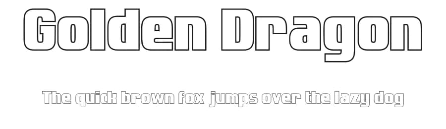 Golden Dragon by Alberto de la Cruz — Sans Serif Font