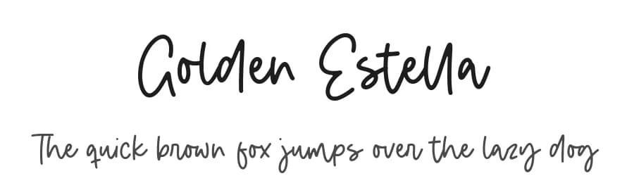 Golden Estella by Timur Type — Script Handwritten Font